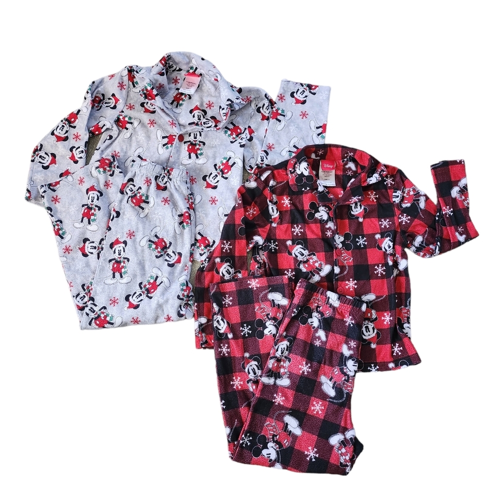 💕2 Pairs of Disney's -Mickey Mouse Long Sleeve/Pant Pajama Sets 💕
